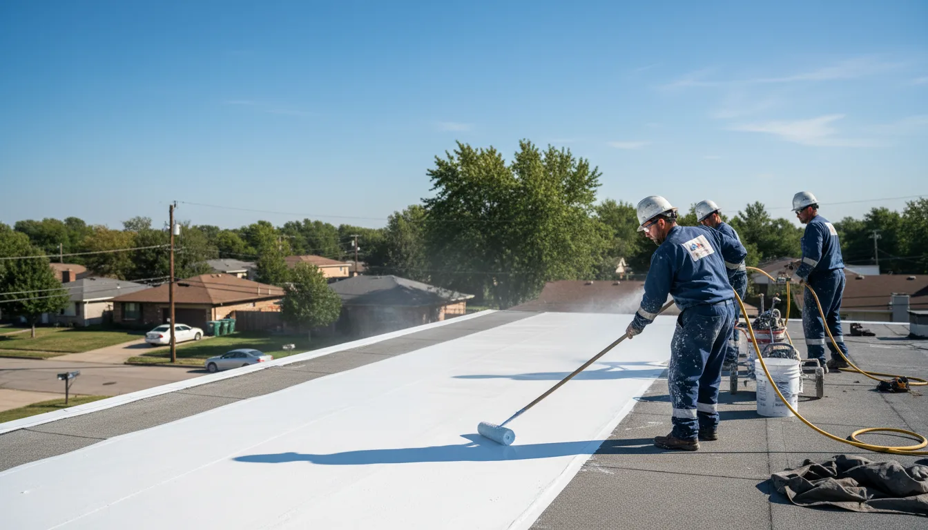 Commercial roof coating in Oliver, GA near me